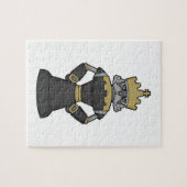 Chess-stuk King Crown Chess Legpuzzel (Horizontaal)