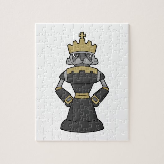 Chess-stuk King Crown Chess Legpuzzel (Verticaal)