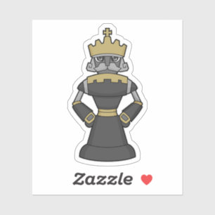 Chess-stuk King Crown Chess Sticker
