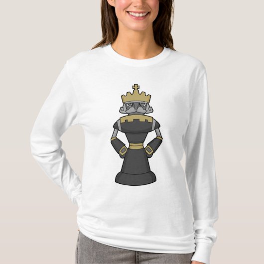 Chess-stuk King Crown Chess T-shirt (Voorkant)