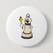 Chess-stukje King op Chess.PNG Ronde Button 7,6 Cm (Voorkant)