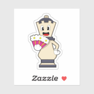 Chess-stukje koningin op Chess.PNG Sticker