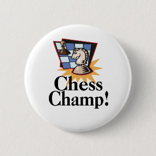Chess T-shirts en Gifts. Ronde Button 5,7 Cm