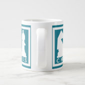CHESS tasse jumbo couleur personnalisée (Dos)