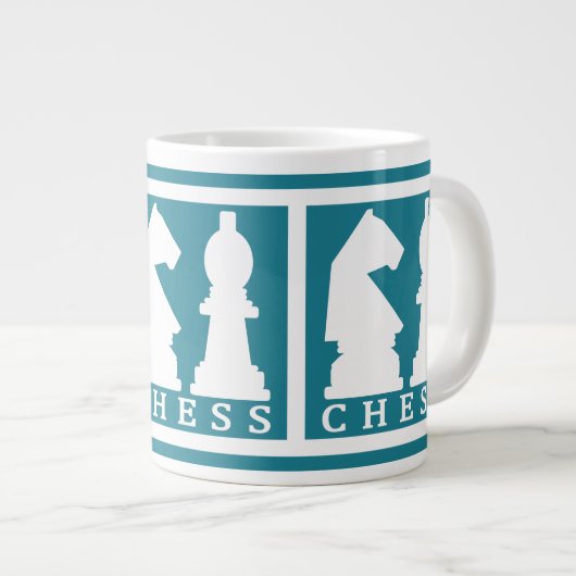 CHESS tasse jumbo couleur personnalisée (Devant droit)