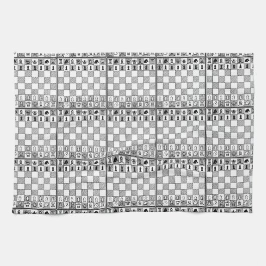 Chess Theme Kitchen Towels Theedoek (Horizontaal)