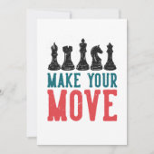 Chess Tournament Invitation Card Kaart (Voorkant)