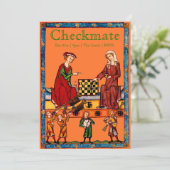 Chess Tournament Invitation Kaart (Staand voorkant)