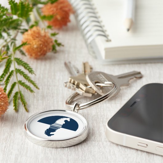 Chess - Two Knight Sleutelhanger (Zijkant)