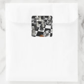 Chess Vierkante Sticker (Tas)