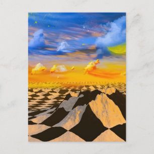 Chess world briefkaart