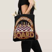 ChessBoard Citate Chess Player Thinking Game Board Draagtas (Dichtbij)