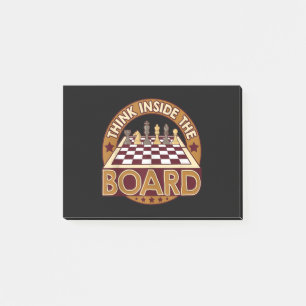 ChessBoard Citate Chess Player Thinking Game Board Post-it® Notes