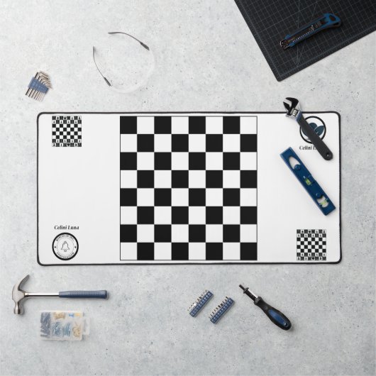 Chessboard Motif de bureau Mat - Strategic Style & (Poste de travail)