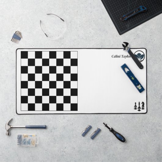 Chessboard Motif de bureau Mat - Strategic Style & (Poste de travail)