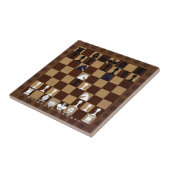 Chessboard Opening Belgrado Gambit Tegeltje (Zijkant)