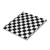 chessboard patroon zwart-wit tegeltje (Zijkant)