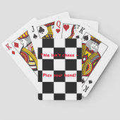Chessboard Pattern Funny-speelkaarten Pokerkaarten (Achterkant)