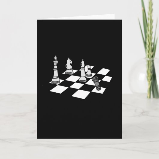 Chessboard Player-schaakstukken Kaart (Voorkant)