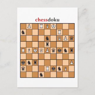 chessdoku briefkaart