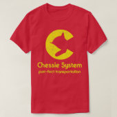Chessie System Railroad Purrfect Transportation T-shirt (Design voorkant)