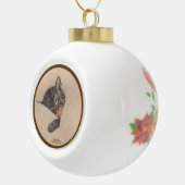 Chessie the Sleeping Kitten Ceramic Ball Ornement (Droite)