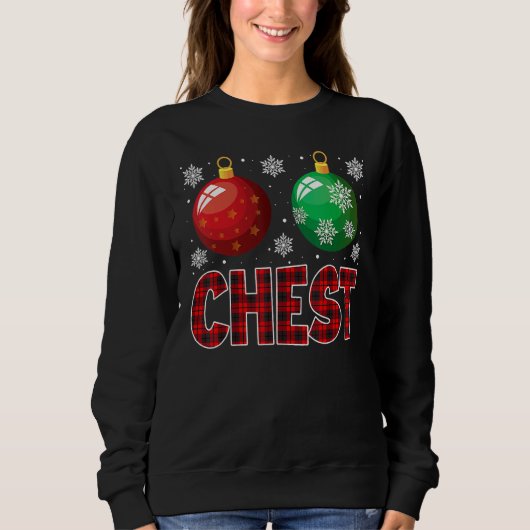 Chest Nuts Christmas   Matching Couple Chestnuts 1 Trui (Voorkant)