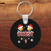 Chest Nuts Christmas Matching Couple Chestnuts  Sleutelhanger (Voorkant)
