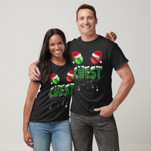 Chest Nuts Christmas T Shirt Matching Couple Chest (Unisex)