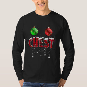Chest Nuts Funny Matching Chestnoten Kerstmis T-shirt