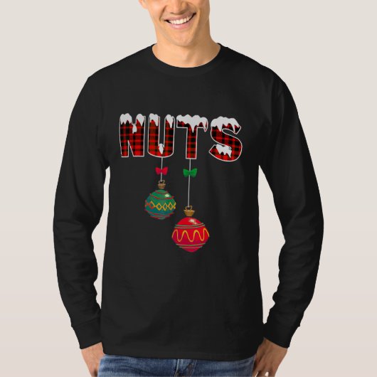 Chest Nuts Funny Matching Chestnoten Kerstmis T-shirt (Voorkant)