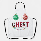 Chest Nuts kerstShirt Funny Matching Couple C Schort (Voorkant)