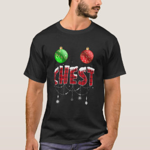 Chest Nuts kerstt Matching Couple Chestnoten T-shirt