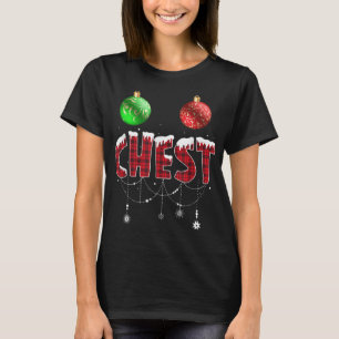 Chest Nuts kerstt Shirt Matching Couple Chest