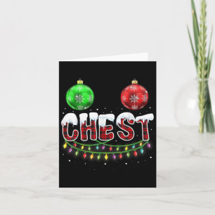 Chest Nuts kerstt Shirt Matching Couple Chest Kaart