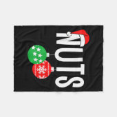 Chest Nuts Matching Chestnuts Funny Kerstcoup Fleece Deken (Voorkant (Horizontaal))
