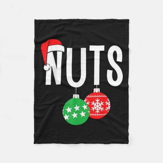 Chest Nuts Matching Chestnuts Funny Kerstcoup Fleece Deken (Voorkant)