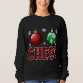 Chest Nuts Matching Chestnuts Funny Kerstcoup Trui (Voorkant)