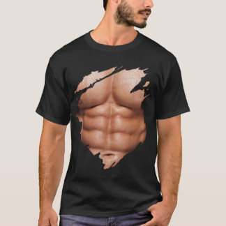 Chest Six Pack Muscles Bodybuilder T-shirt