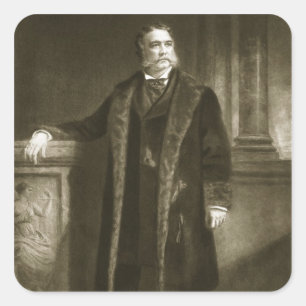 Chester A. Arthur, 21ste President van de Verenigd Vierkante Sticker