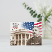 Chester A. Arthur - 21ste President van de VS Briefkaart (Staand voorkant)