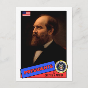 Chester A. Arthur Baseball Card Briefkaart