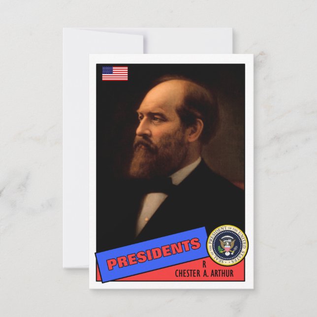 Chester A. Arthur-honkaard (Voorkant)