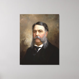 CHESTER A. ARTHUR Portret van Ole P.H. Balling Canvas Afdruk