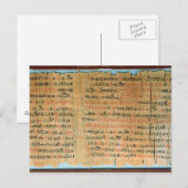 Chester Beatty Medical Papyrus Briefkaart (Voorkant / Achterkant)