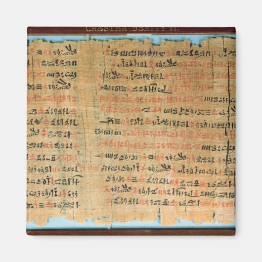 Chester Beatty Medical Papyrus Magneet (Voorkant)