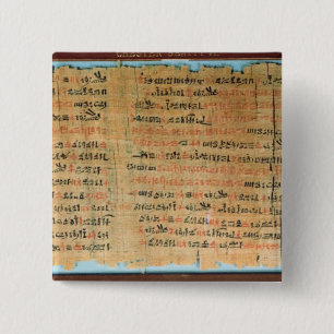 Chester Beatty Medical Papyrus Vierkante Button 5,1 Cm