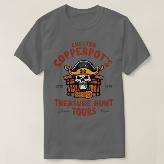Chester Copperpots Treasure Hunt Tours T-shirt (Design voorkant)