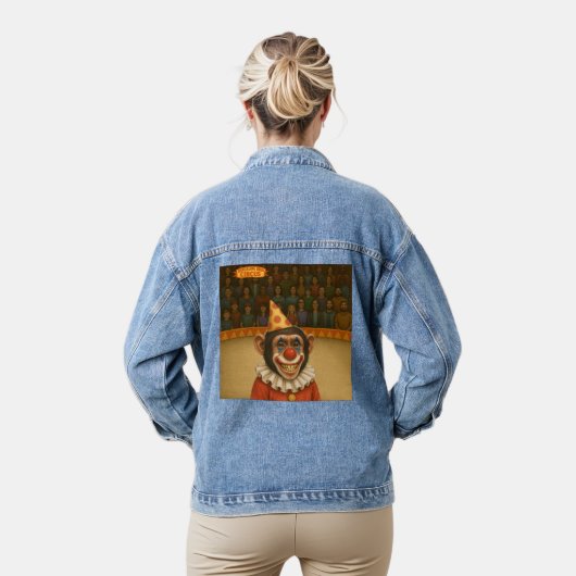 Chester de chimpansee clown denim jacket (Model)