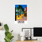 Chester, Engeland, stadsdok, spoorwegstation Poster (Thuiskantoor)